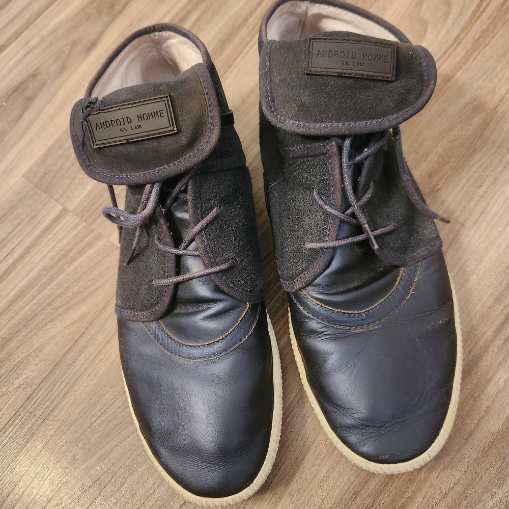 Android homme suede and leather shoes size 10